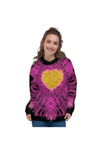 Heart Of Fire Pink Hoodie W...