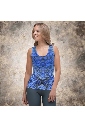 Royal Blue Trim Womans Tank...