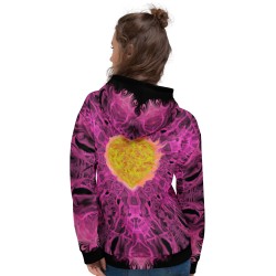 Heart of Fire Pink - Unisex Hoodie