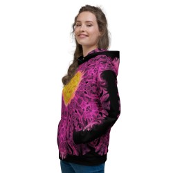 Heart of Fire Pink - Unisex Hoodie